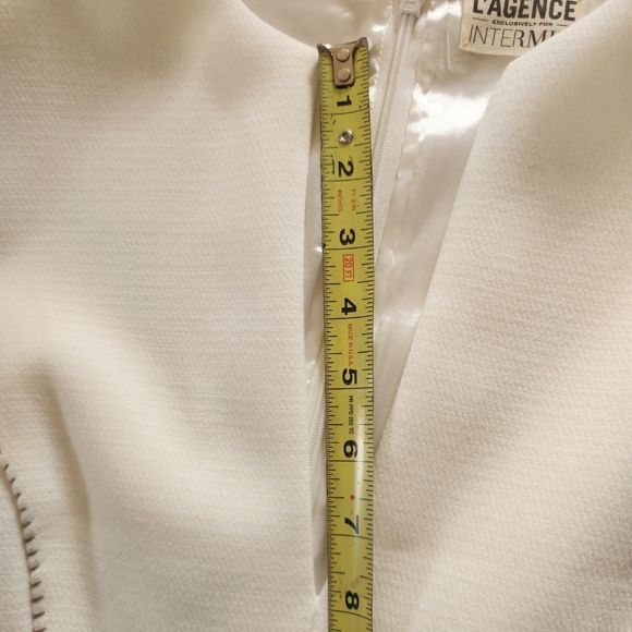 L'agence Exclusively for Intermix - Ivory Sleeveless Sheath Bodycon Dress Sz 4 - Picture 6 of 12